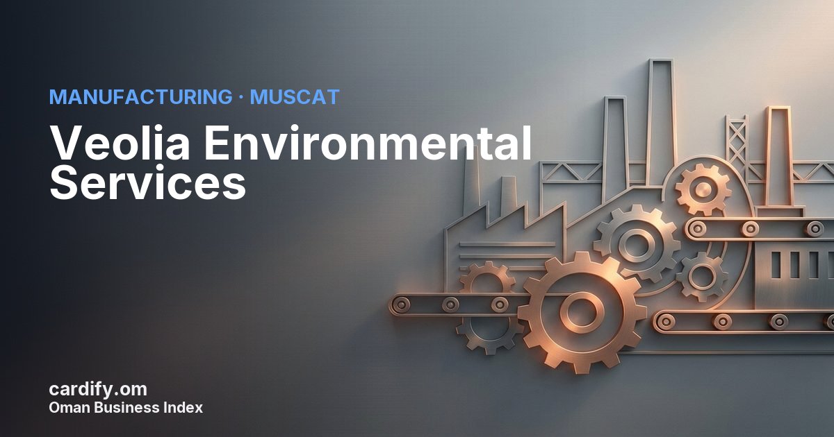 Veolia Environmental Services SPC, Manufacturing in Muscat, Oman